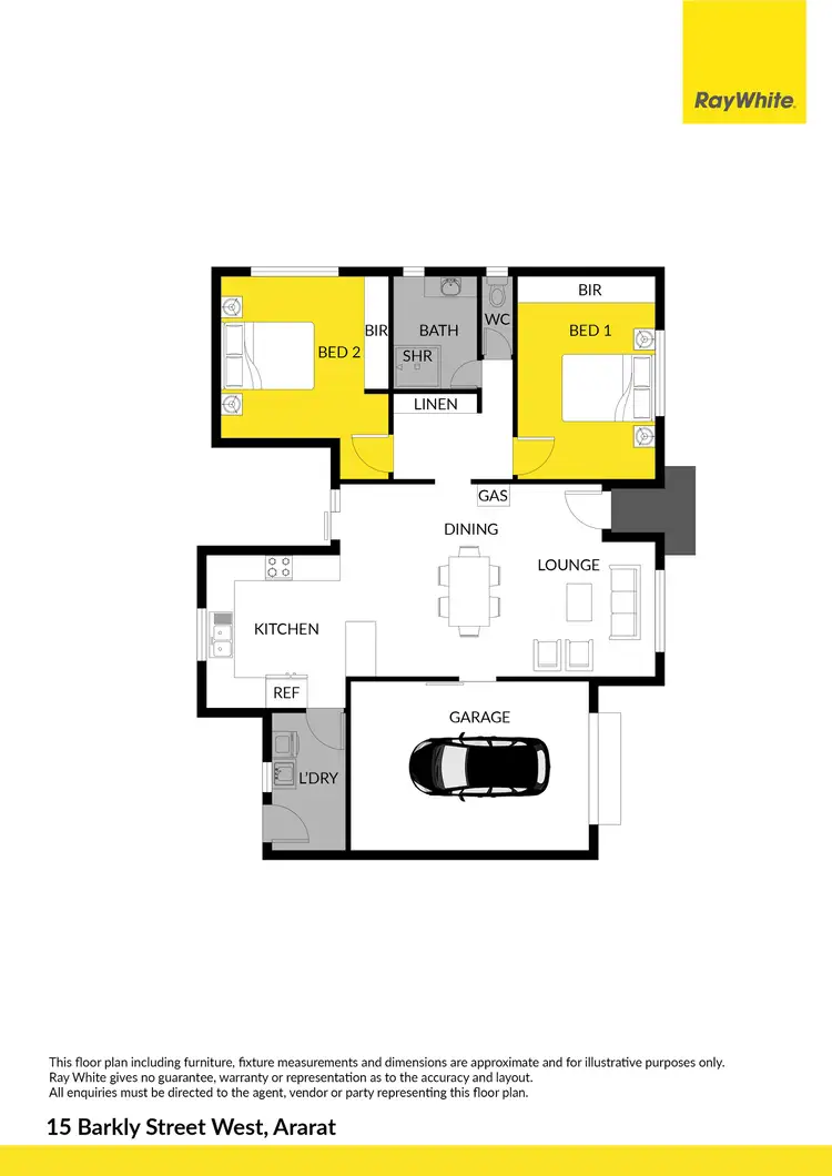 Floorplan of Homely house listing, 15 Barkly Street West, Ararat VIC 3377