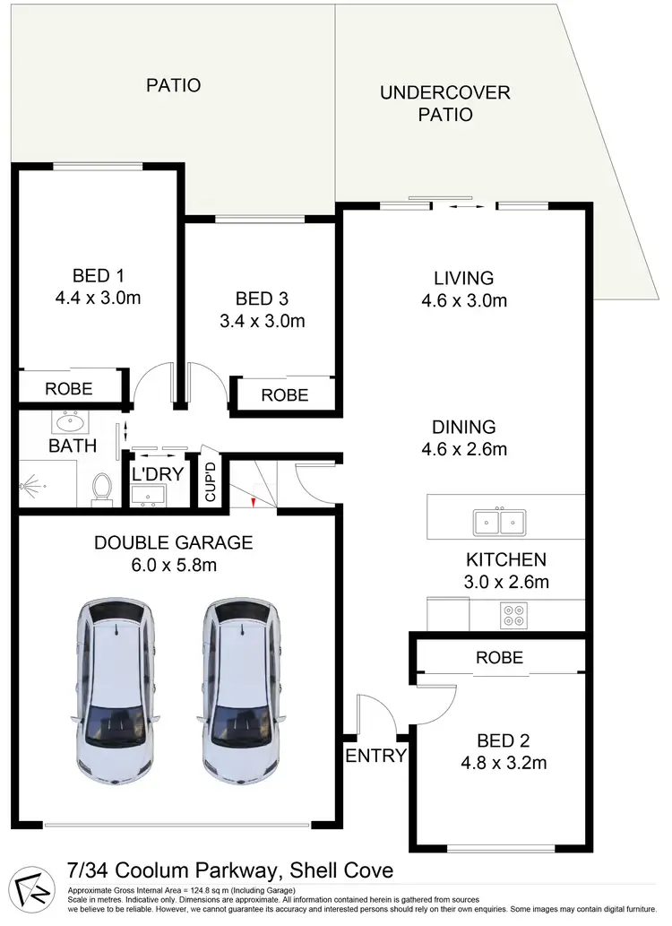 Floorplan of Homely villa listing, 7/34 Coolum Parkway, Shell Cove NSW 2529