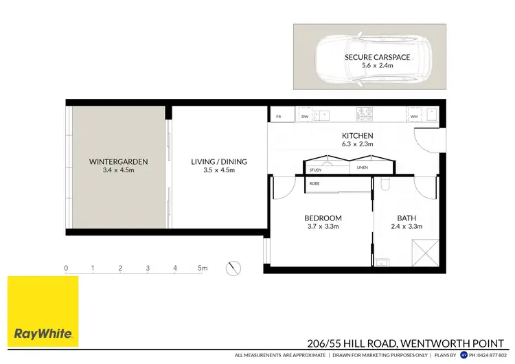 Floorplan of Homely apartment listing, 206/55 Hill Road, Wentworth Point NSW 2127