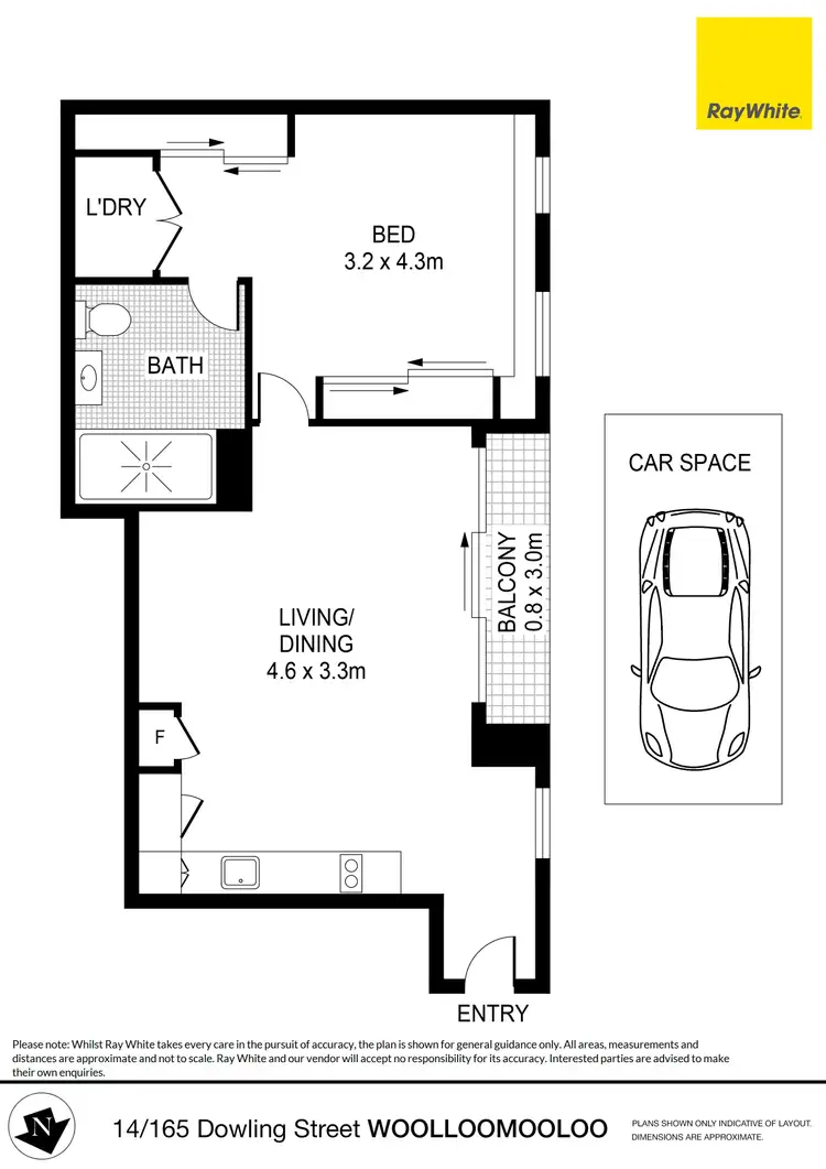 Floorplan of Homely apartment listing, 14/165 Dowling Street, Woolloomooloo NSW 2011