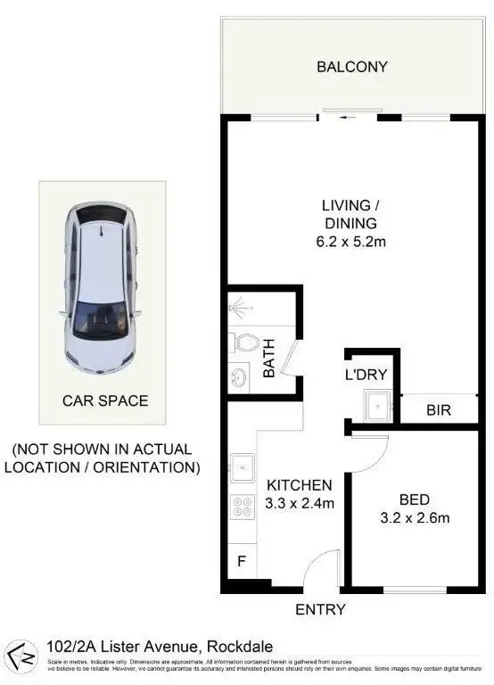 Floorplan of Homely apartment listing, 102/2A Lister Avenue, Rockdale NSW 2216