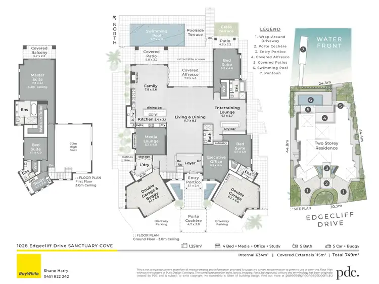 Floorplan of Homely house listing, 1028 Edgecliff Drive, Sanctuary Cove QLD 4212