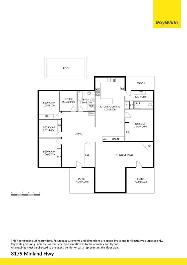 Floorplan of Homely house listing, 3179 Midland Highway, Lima South VIC 3673