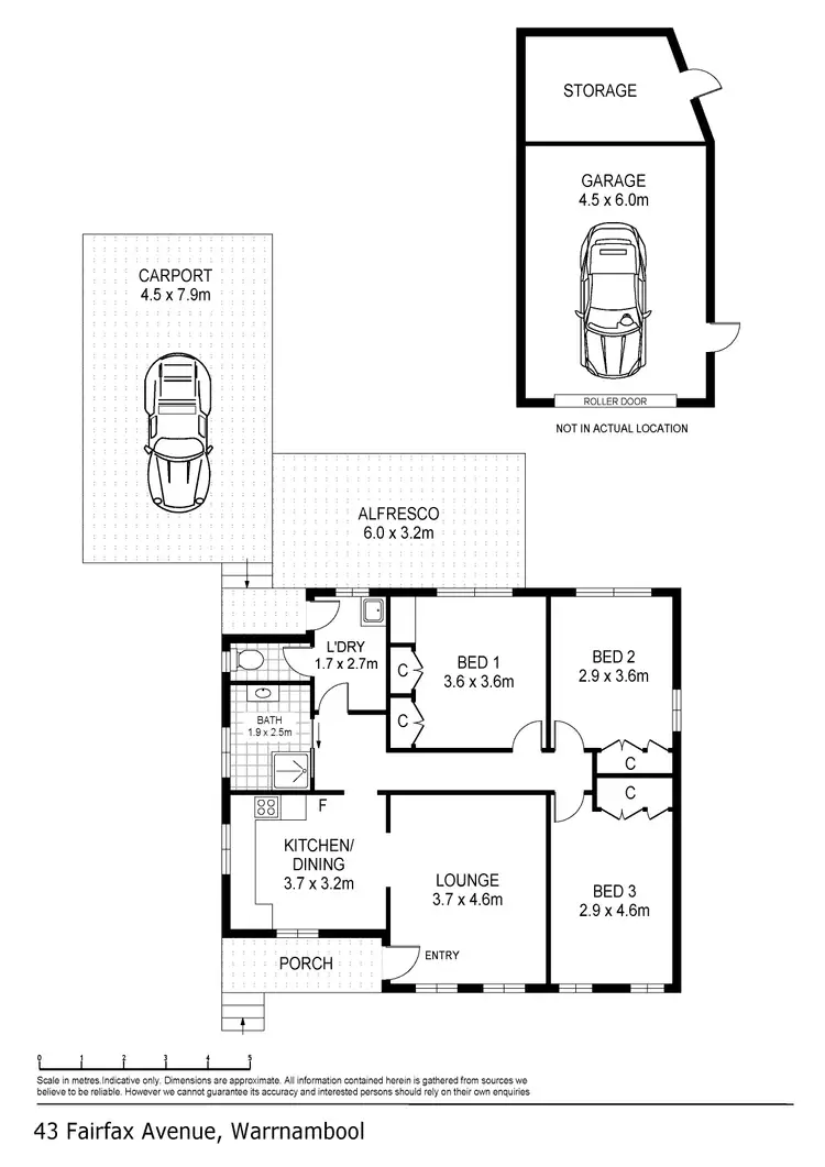 Floorplan of Homely house listing, 43 Fairfax Avenue, Warrnambool VIC 3280