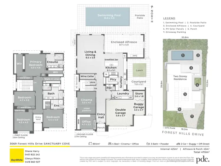Floorplan of Homely house listing, 3069 Forest Hills Drive, Sanctuary Cove QLD 4212