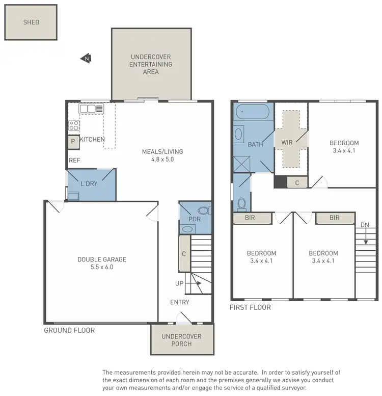 Floorplan of Homely townhouse listing, 6/2-4 Rutman Close, Werribee VIC 3030