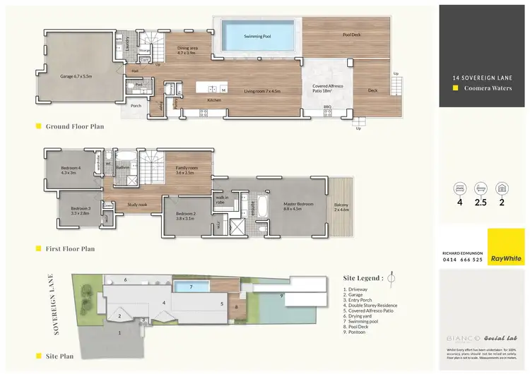 Floorplan of Homely house listing, 14 Sovereign Lane, Coomera Waters QLD 4209