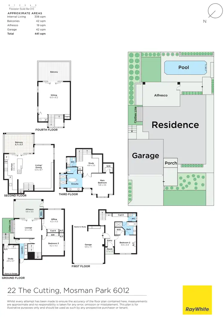 Floorplan of Homely house listing, 22 The Cutting, Mosman Park WA 6012