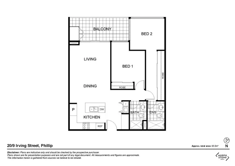 Floorplan of Homely apartment listing, 20/9 Irving Street, Phillip ACT 2606