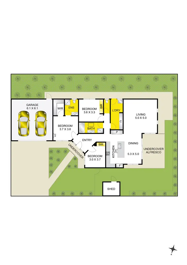 Floorplan of Homely townhouse listing, 5/33 Meadowvale Drive, Grovedale VIC 3216