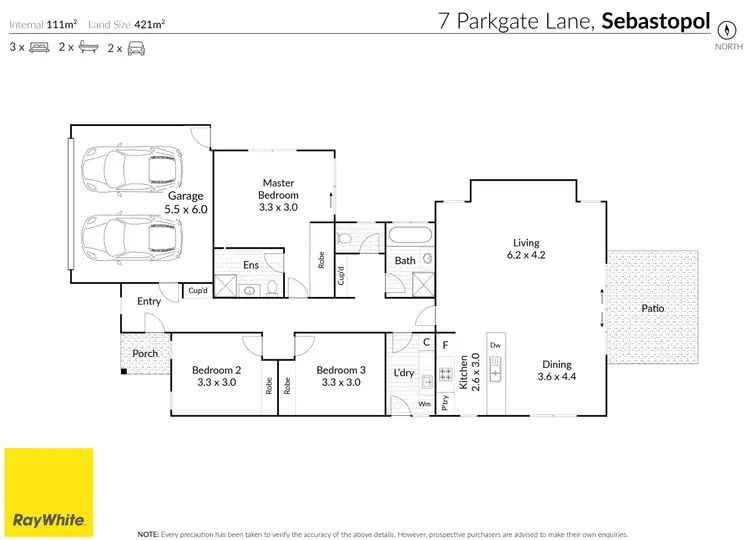 Floorplan of Homely house listing, 7 Parkgate Lane, Sebastopol VIC 3356
