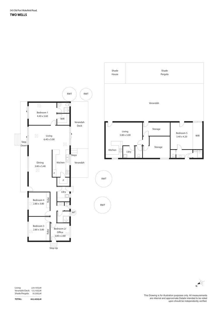 Floorplan of Homely house listing, 543 Old Port Wakefield Road, Two Wells SA 5501