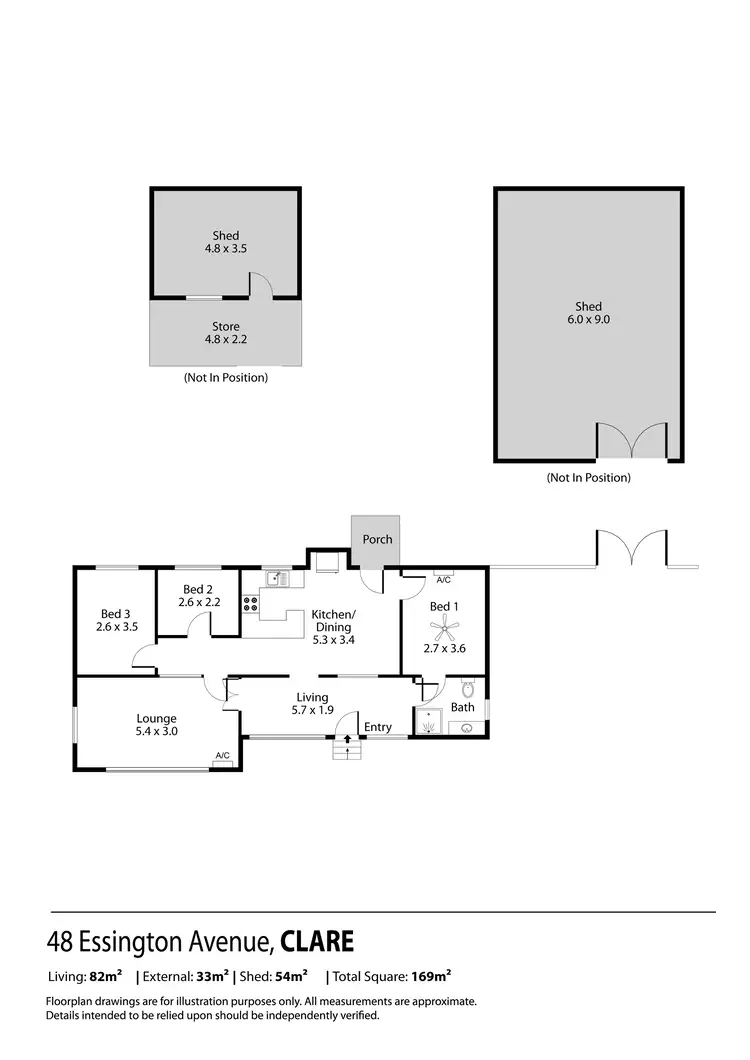 Floorplan of Homely house listing, 48 Essington Avenue, Clare SA 5453