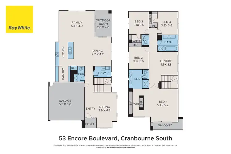 Floorplan of Homely house listing, 53 Encore Boulevard, Cranbourne South VIC 3977