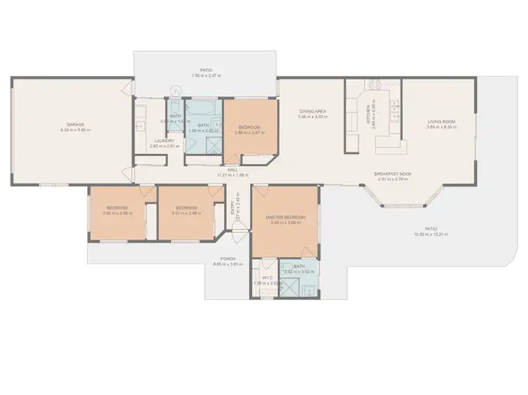 Floorplan of Homely house listing, 3 Crinum Crescent, Emerald QLD 4720