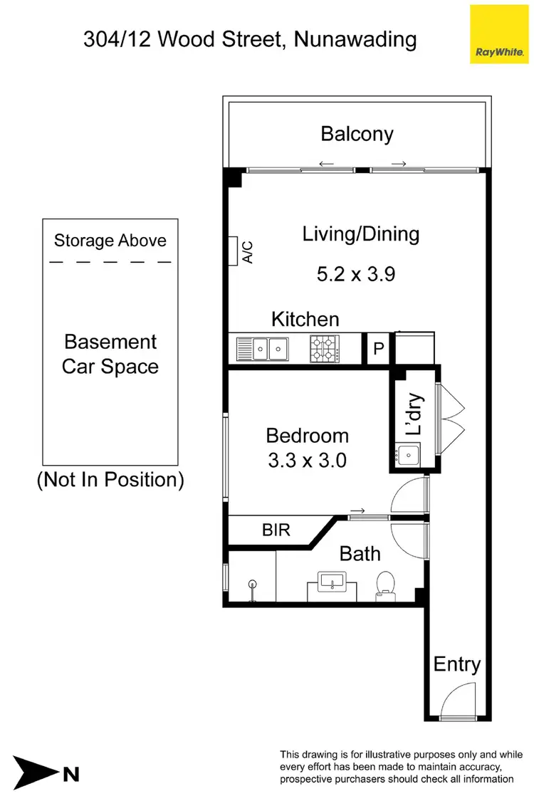 Floorplan of Homely house listing, 304/12 Wood Street, Nunawading VIC 3131