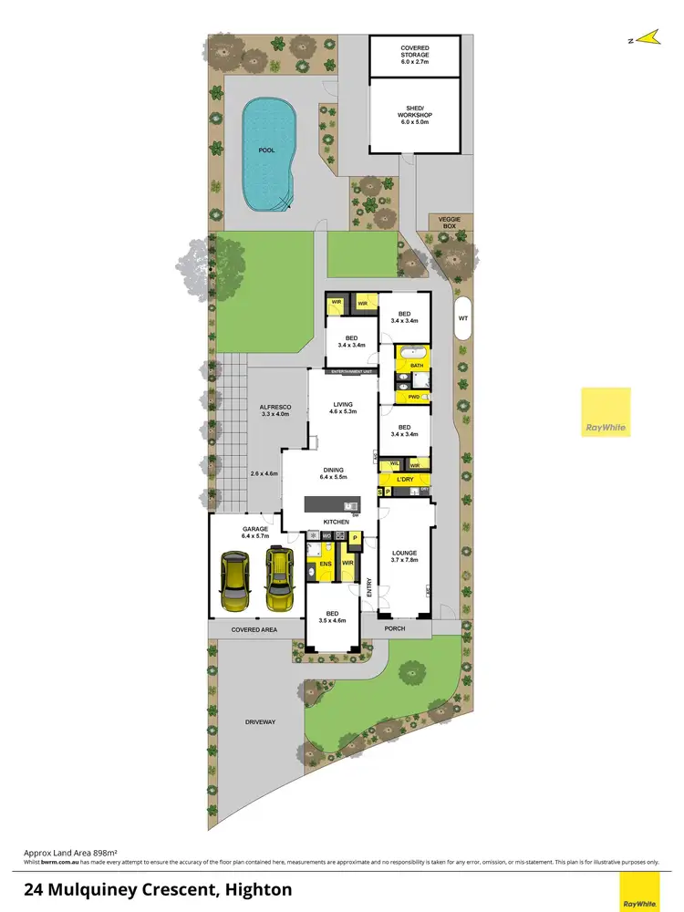Floorplan of Homely house listing, 24 Mulquiney Crescent, Highton VIC 3216