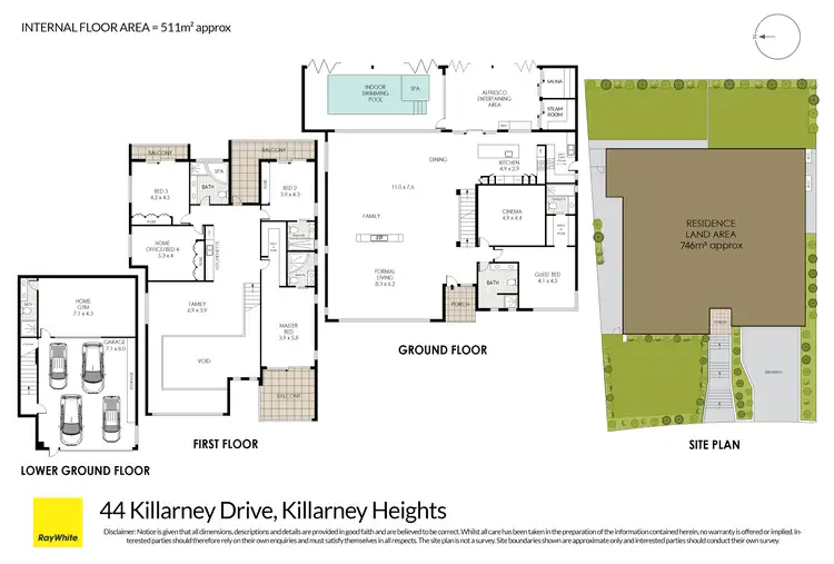 Floorplan of Homely house listing, 44 Killarney Drive, Killarney Heights NSW 2087