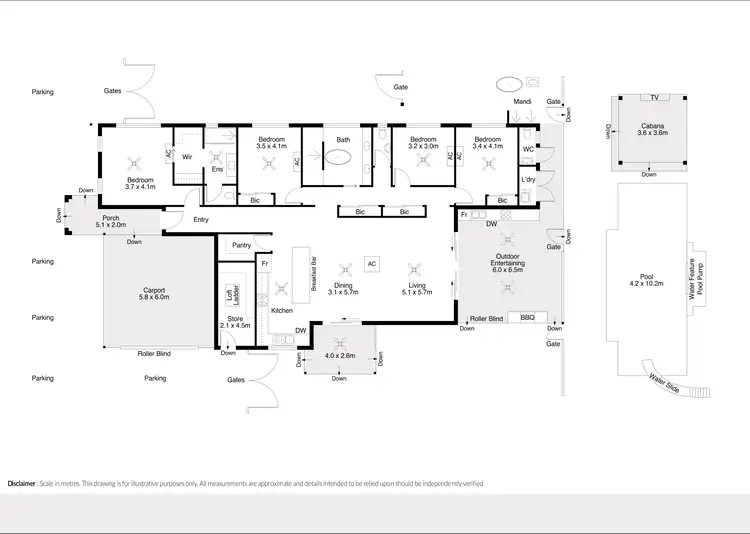 Floorplan of Homely house listing, 6 Hatoyama View, Bilingurr WA 6725
