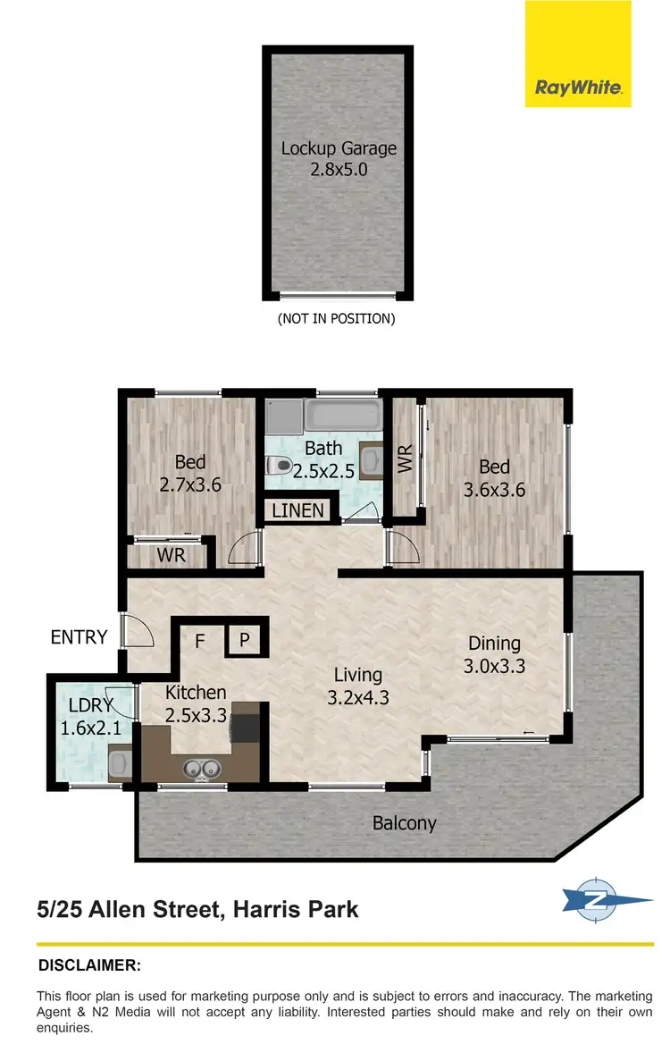 Floorplan of Homely unit listing, 5/25 Allen Street, Harris Park NSW 2150