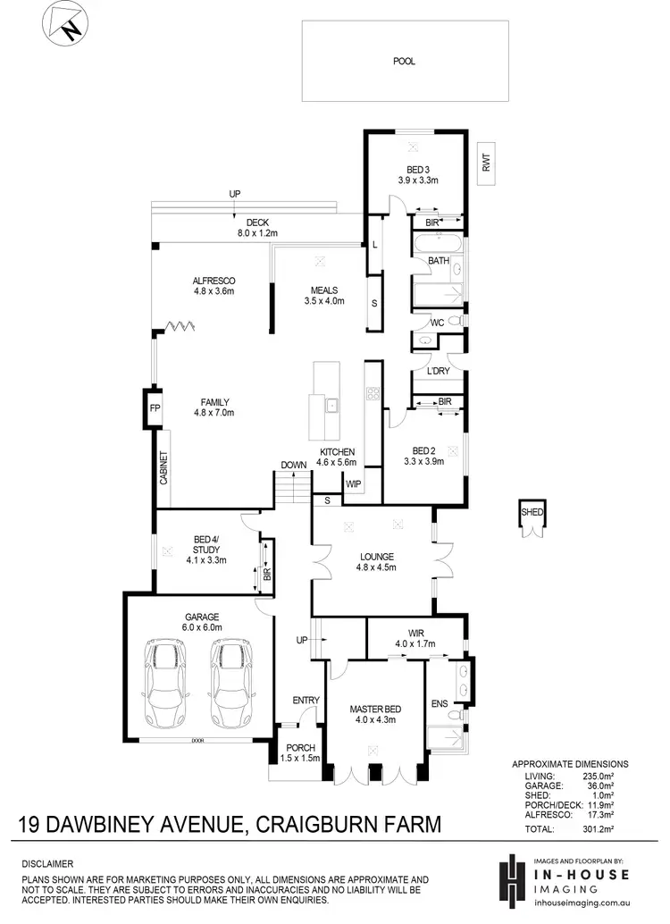 Floorplan of Homely house listing, 19 Dawbiney Avenue, Craigburn Farm SA 5051