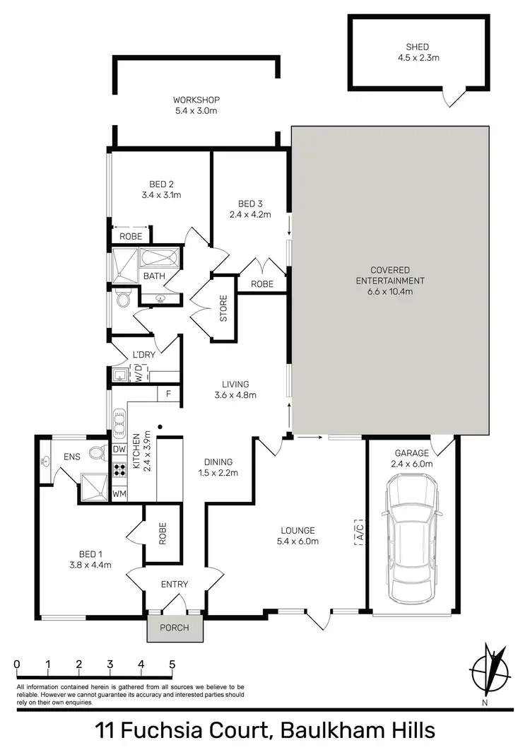 Floorplan of Homely house listing, 11 Fuchsia Court, Baulkham Hills NSW 2153
