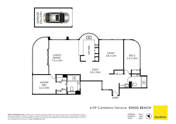 Floorplan of Homely unit listing, Unit 6/39 Canberra Terrace, Kings Beach QLD 4551