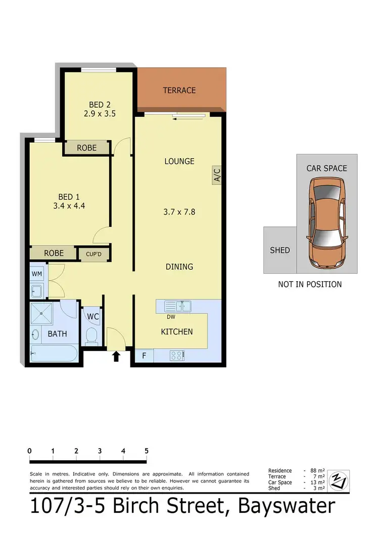 Floorplan of Homely apartment listing, 107/3-5 Birch Street, Bayswater VIC 3153