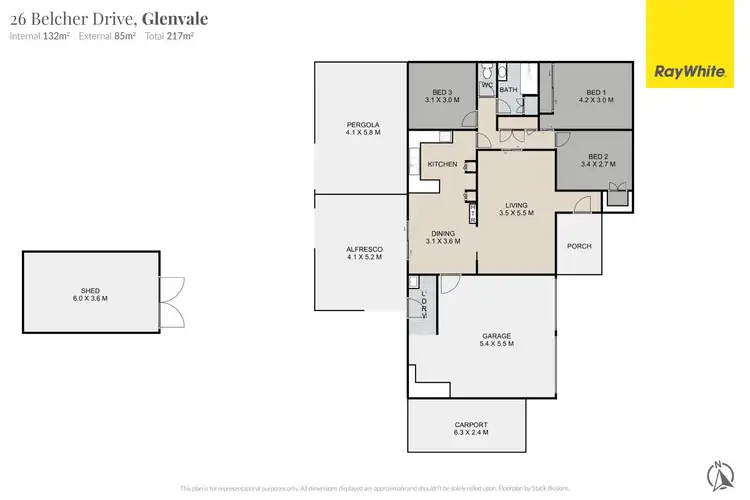 Floorplan of Homely house listing, 26 Belcher Drive, Glenvale QLD 4350