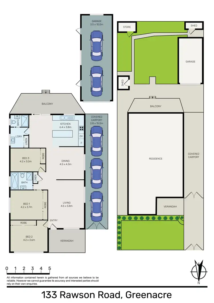 Floorplan of Homely house listing, 133 Rawson Road, Greenacre NSW 2190