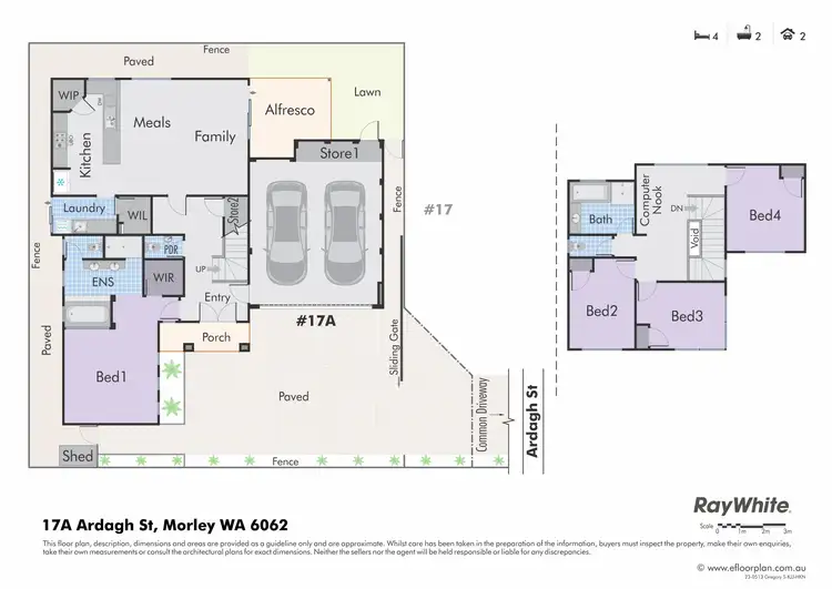 Floorplan of Homely townhouse listing, 17A ARDAGH Street, Morley WA 6062
