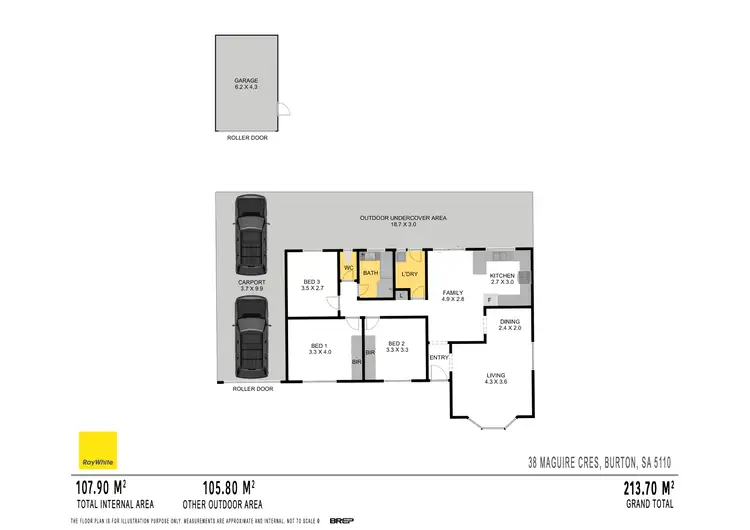 Floorplan of Homely house listing, 38 Maguire Crescent, Burton SA 5110