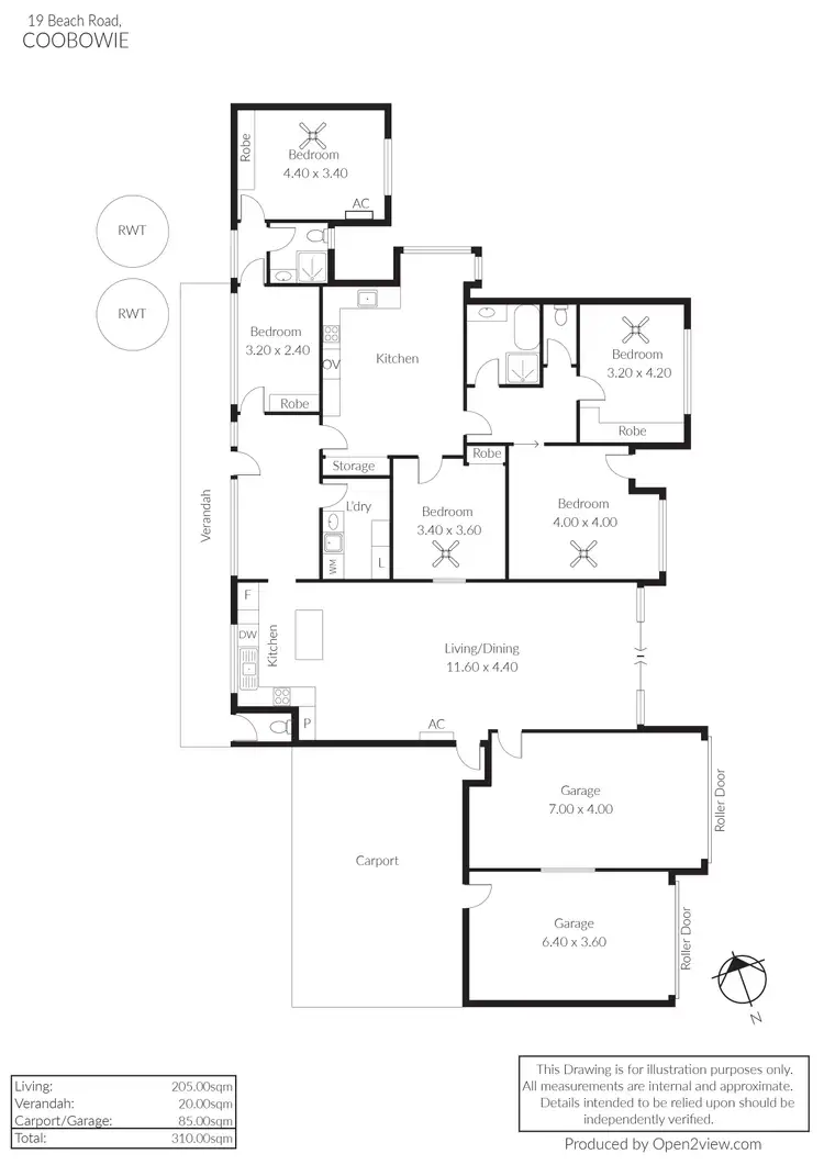 Floorplan of Homely house listing, 19 Beach Road, Coobowie SA 5583
