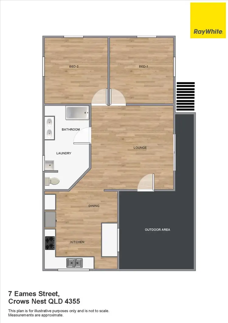 Floorplan of Homely house listing, 7 Eames Street, Crows Nest QLD 4355