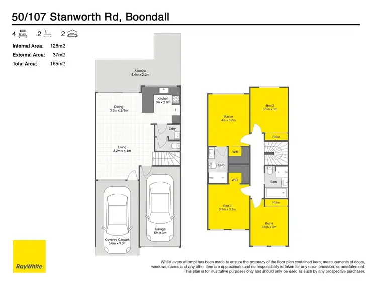 Floorplan of Homely townhouse listing, 50/107 Stanworth Road, Boondall QLD 4034