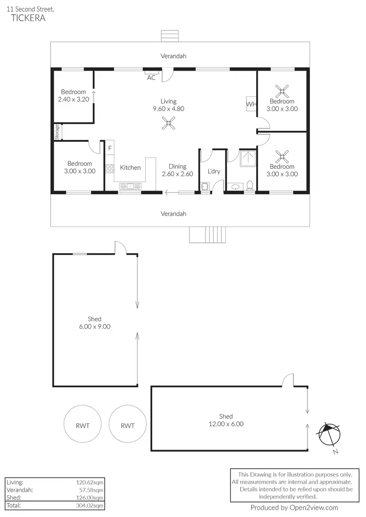 Floorplan of Homely house listing, 11 Second Street, Tickera SA 5555