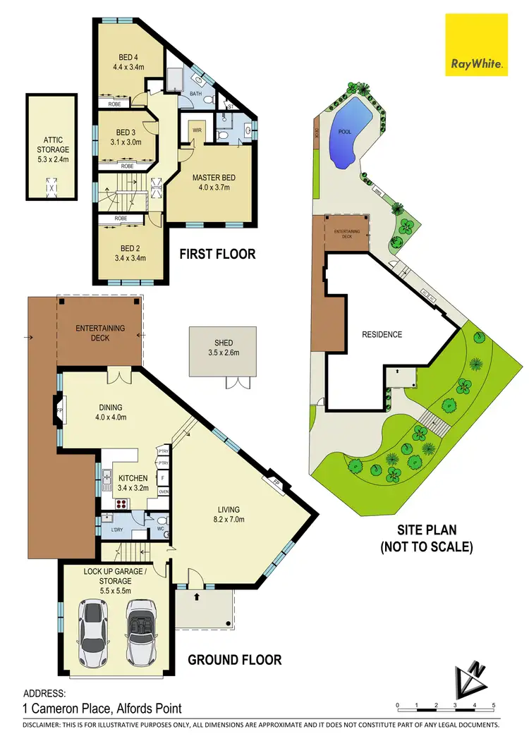 Floorplan of Homely house listing, 1 Cameron Place, Alfords Point NSW 2234