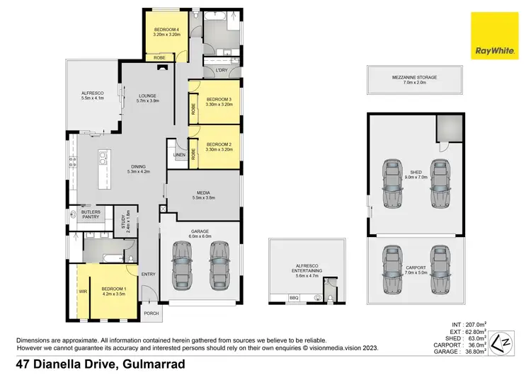 Floorplan of Homely house listing, 47 Dianella Drive, Gulmarrad NSW 2463