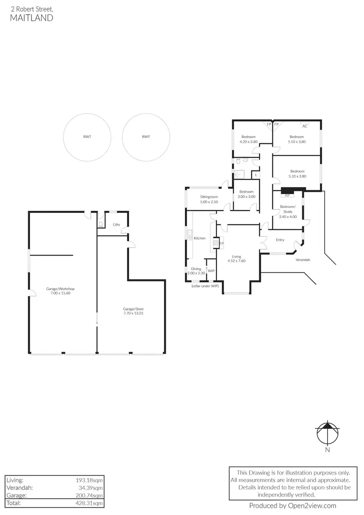 Floorplan of Homely house listing, 2 Robert Street, Maitland SA 5573