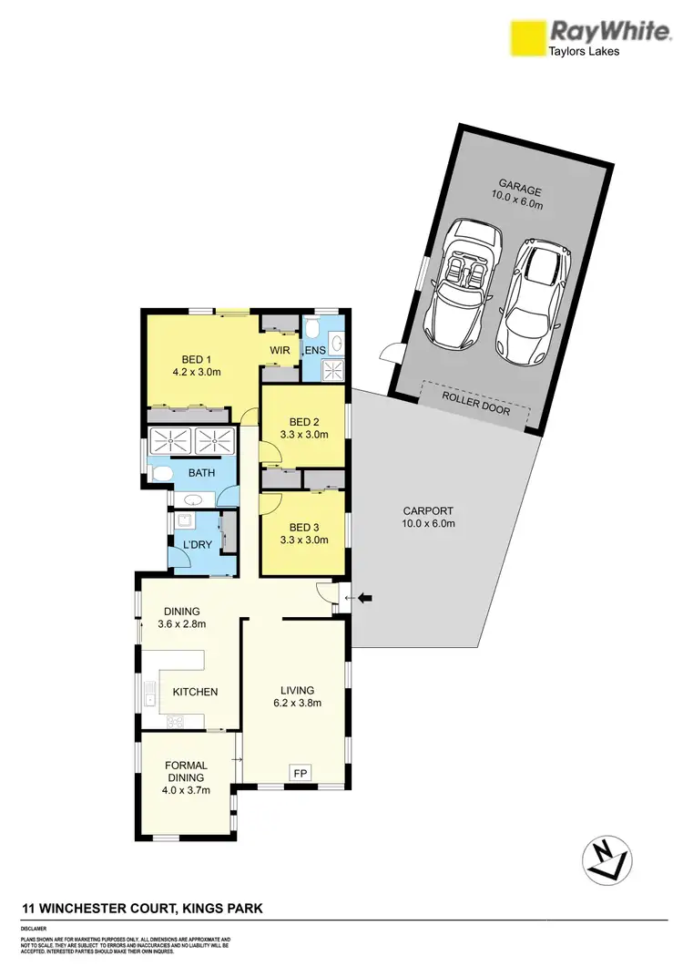 Floorplan of Homely house listing, 11 Winchester Court, Kings Park VIC 3021