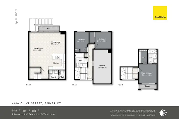 Floorplan of Homely townhouse listing, 4/46 Clive Street, Annerley QLD 4103