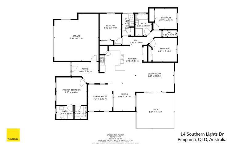 Floorplan of Homely house listing, 14 Southern Lights Drive, Pimpama QLD 4209