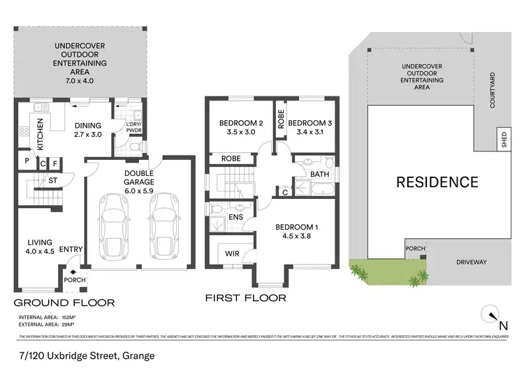 Floorplan of Homely townhouse listing, 7/106 Jean Street, Grange QLD 4051