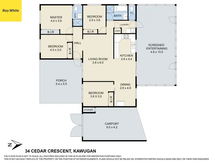 Floorplan of Homely house listing, 34 Cedar Crescent, Kawungan QLD 4655