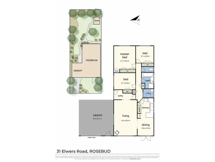 Floorplan of Homely house listing, 31 Elwers Road, Rosebud VIC 3939