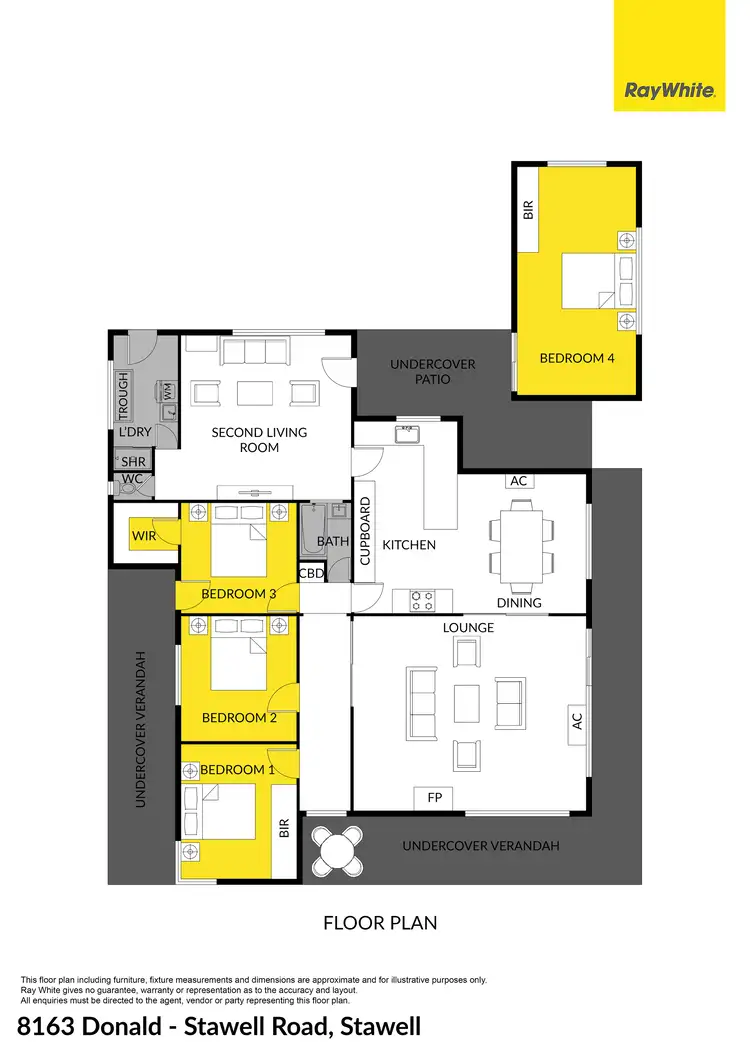 Floorplan of Homely house listing, 8163 Donald Stawell Road, Stawell VIC 3380
