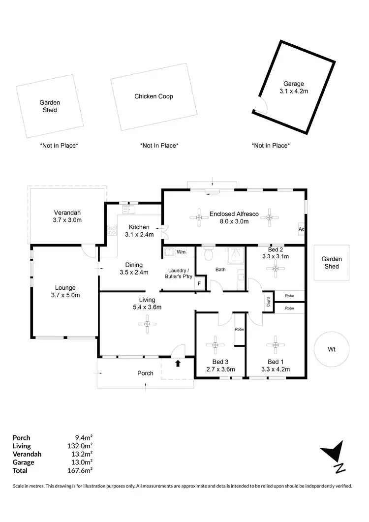 Floorplan of Homely house listing, 9 Young Street, Dudley Park SA 5008