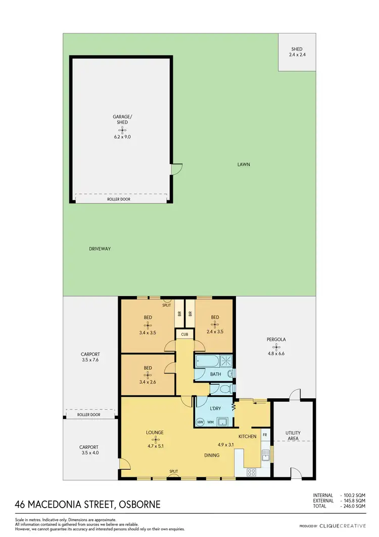 Floorplan of Homely house listing, 46 Macedonia Street, Osborne SA 5017