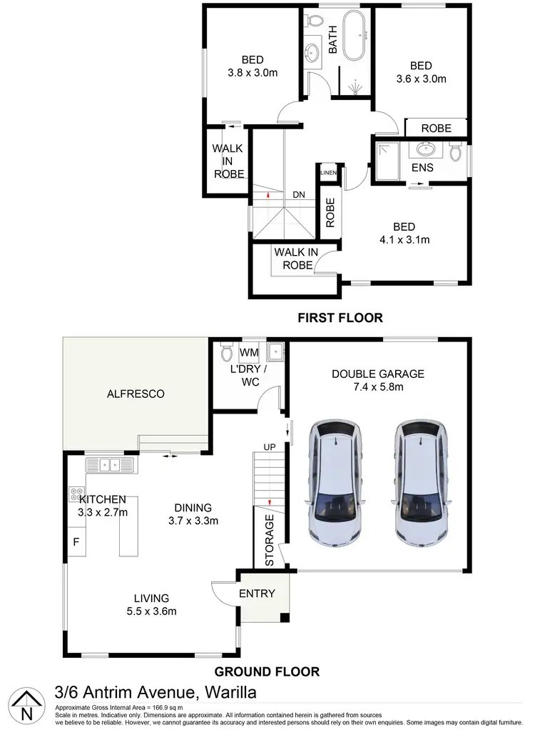 Floorplan of Homely house listing, 3/6 Antrim Avenue, Warilla NSW 2528