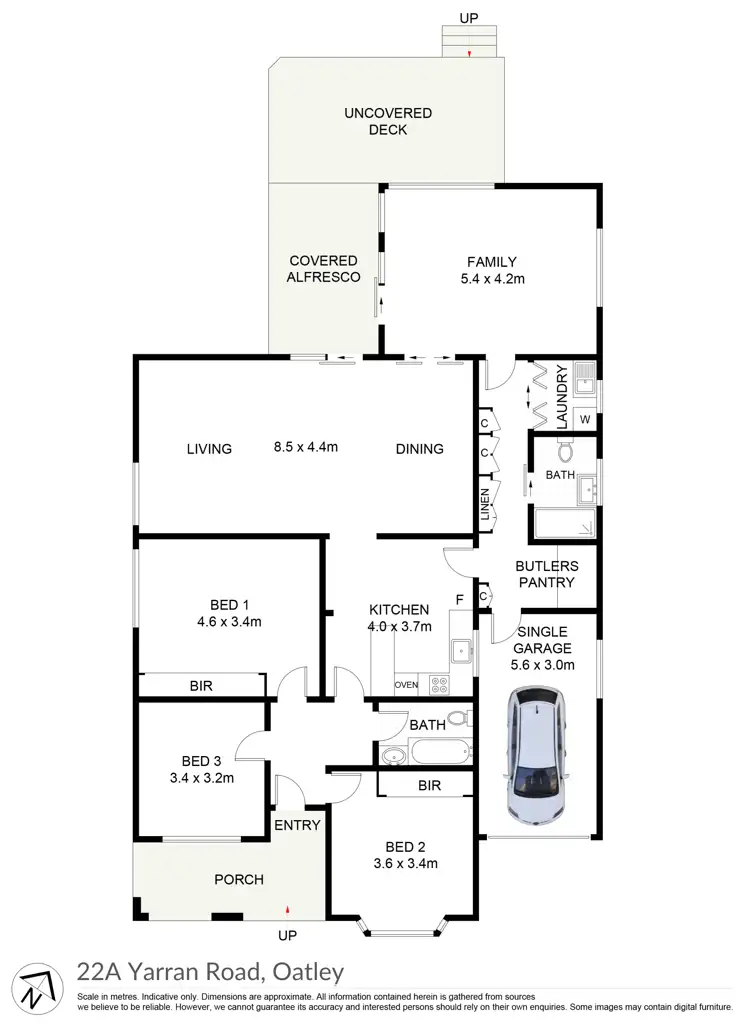 Floorplan of Homely house listing, 22A Yarran Road, Oatley NSW 2223